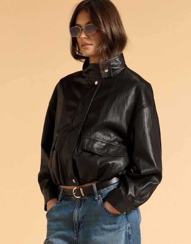 MVN - Soft Faux Leather Jacket
