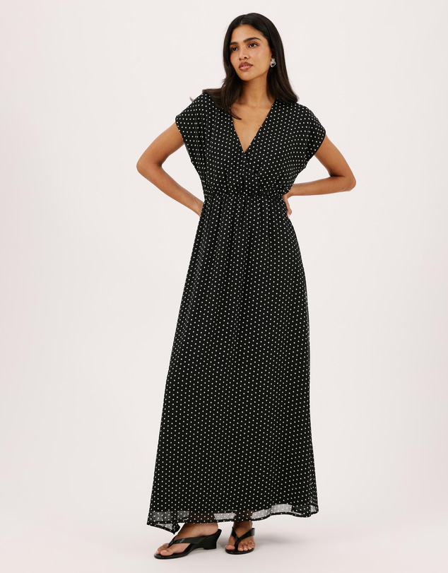 Atmos&Here - Amelia Extended Sleeve Maxi Printed Dress