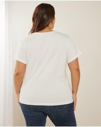 Atmos&Here Curvy - Organic Cotton Crew Neck Tee