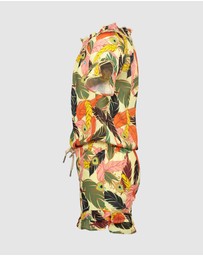 Like FLO - Feather Print Playsuit - Kids-Teens