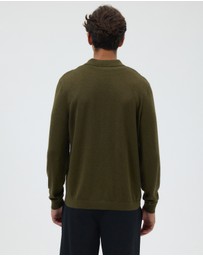 AERE - Silk Blend Textured Knit Shirt
