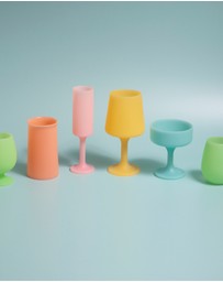 porter green - seff | silicone unbreakable champagne flutes