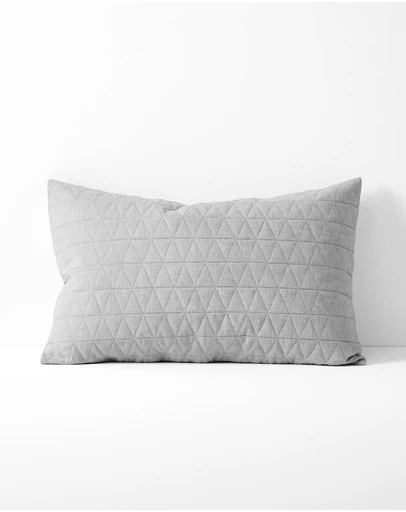 Aura Home - Chambray Quilted Pillowcase