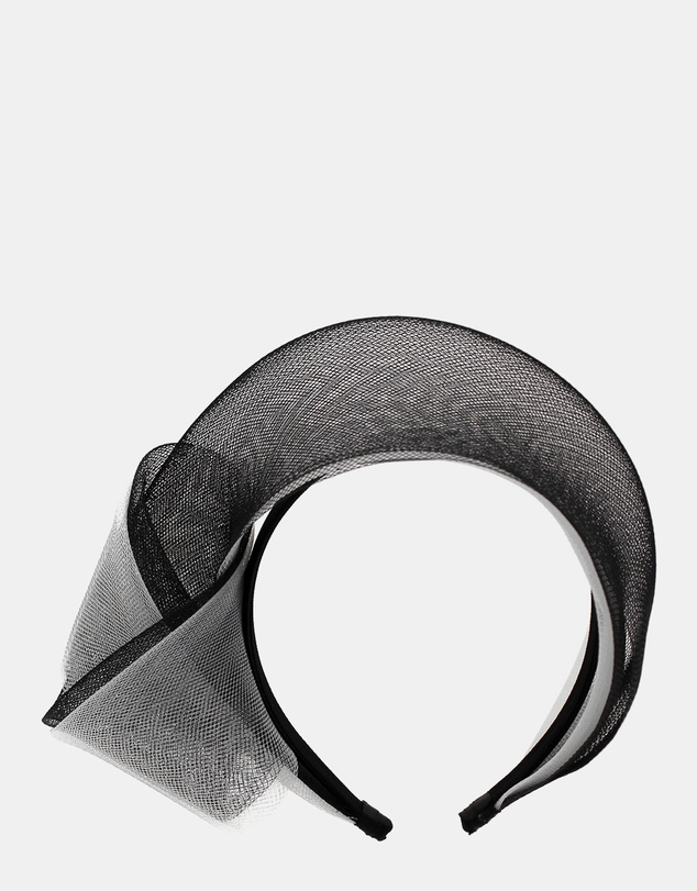 Morgan & Taylor - Britney Fascinator in BlackWhite Black