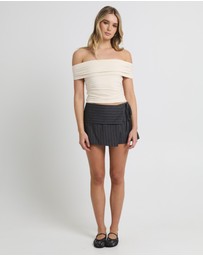 Alice In The Eve - Armani Cold Shoulder Top