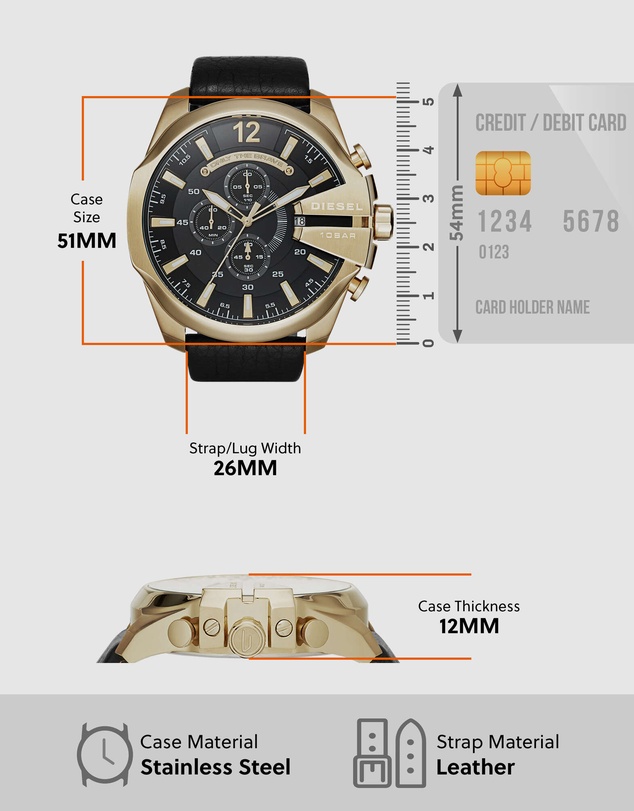 Diesel - Mega Chief Men's Analogue Watch