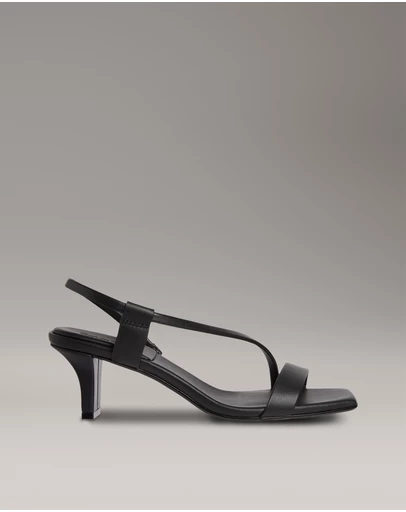 Calvin Klein - Leather Heeled Sandals