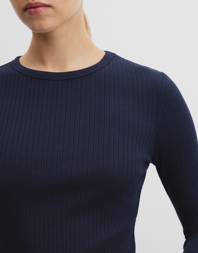 Country Road - Long Sleeve Rib Top