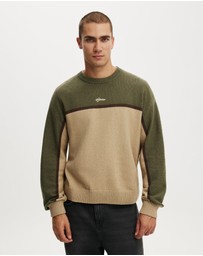 Cotton On - Panelled Crew Knit