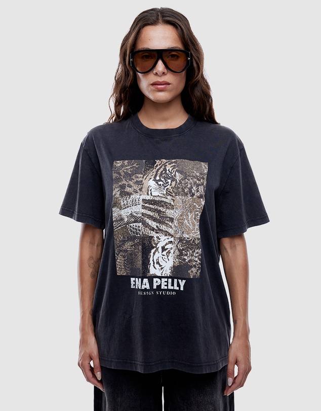 ENA PELLY - Mixed Animal Tee