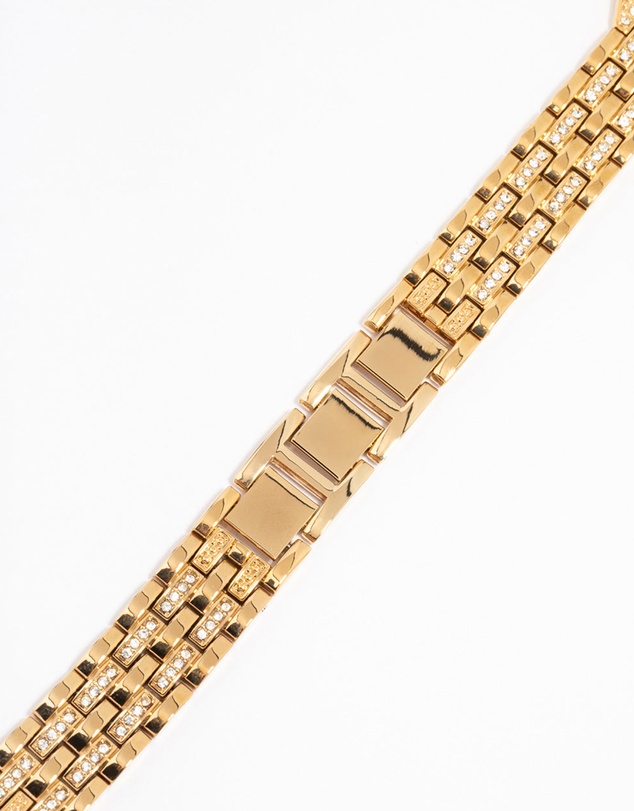 Lovisa - Gold Diamante Chain Watch Band 38/40/41 mm
