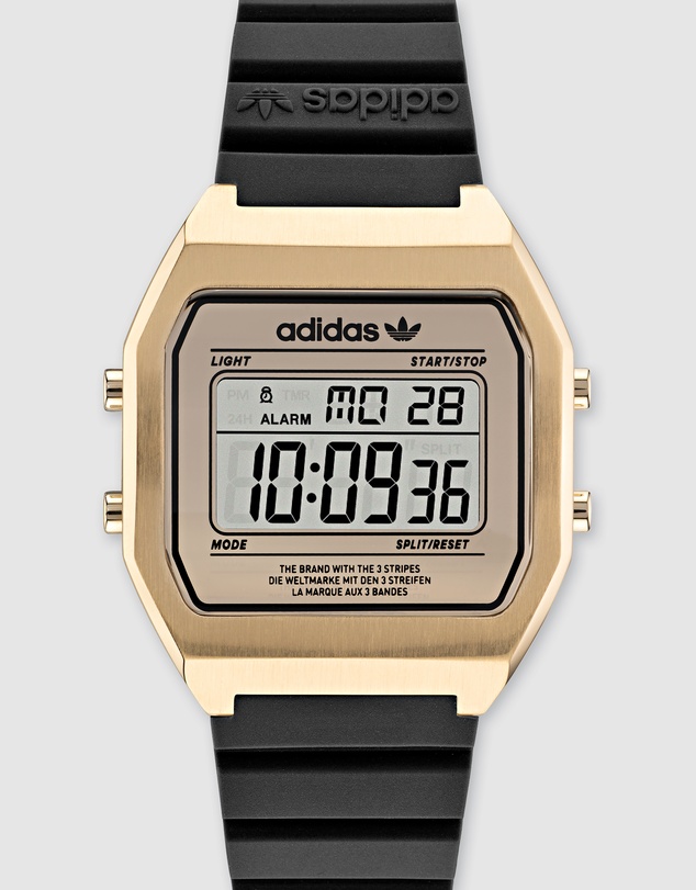 adidas Originals - Digital Two Gold-Tone and Black Watch