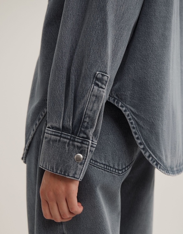 Witchery - Boxy Long Sleeve Denim Shirt