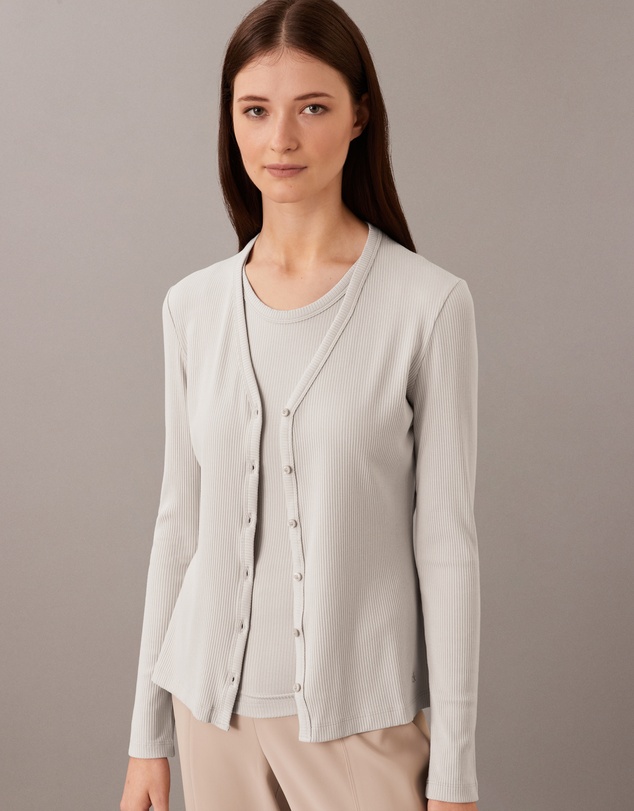 Calvin Klein - Modal Ribbed Cardigan