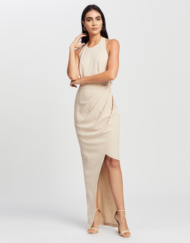 Romance by Honey and Beau - Isadora Halter Maxi Dress