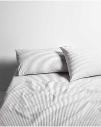 Aura Home - Ticking Stripe Sheet Set