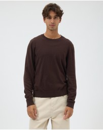 AERE - Lightweight Organic Cotton Crew Neck Knit Jumper