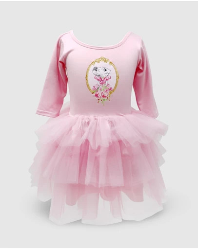 Claris The Chicest Mouse In Paris By Pink Poppy - Claris: The Chicest Mouse In Paris™ Fashion Print Tulle Dress