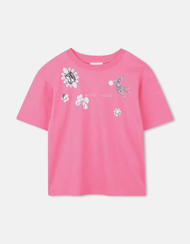 Marc Jacobs - Jewellery Graphic Print Logo T-Shirt - Kids-Teens
