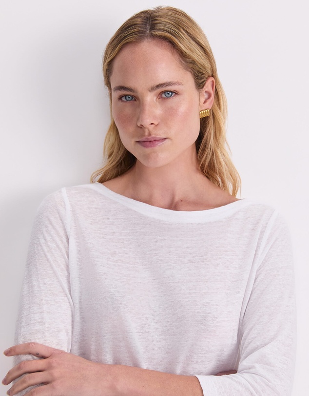 Sportscraft - Cecile Folded Linen Top
