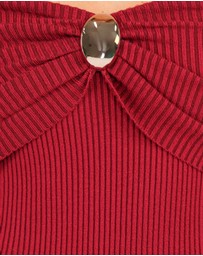 Petal & Pup - Lindsey Knit Dress - Dark Red
