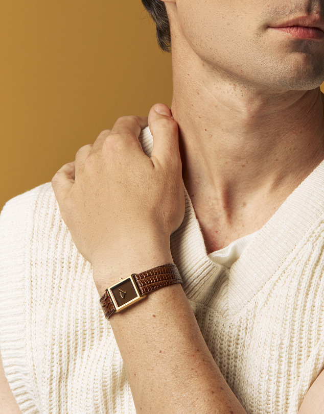 Breda - Virgil 1765c Leather Band Watch, 20MM