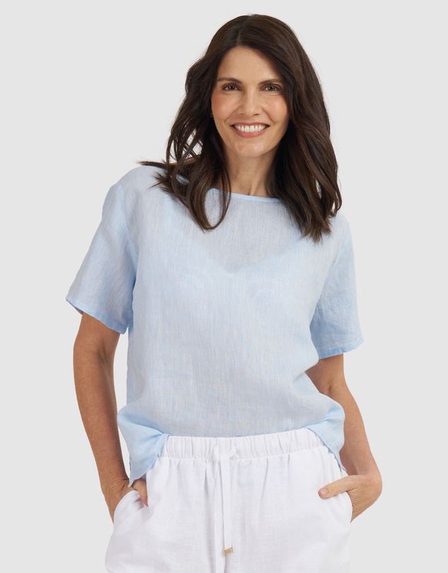 CAMIXA - Teena Linen T-shirt Top