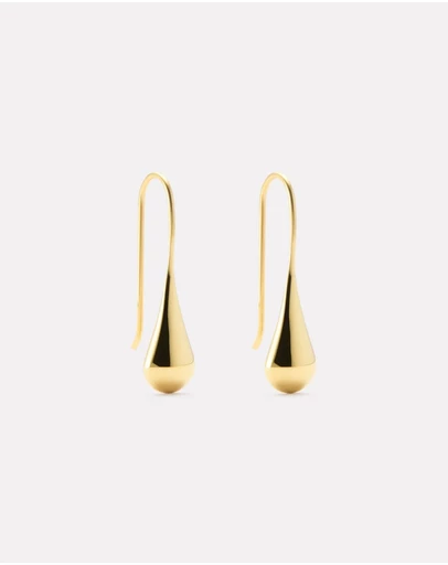 Najo - My Silent Tears Yellow Gold Earring