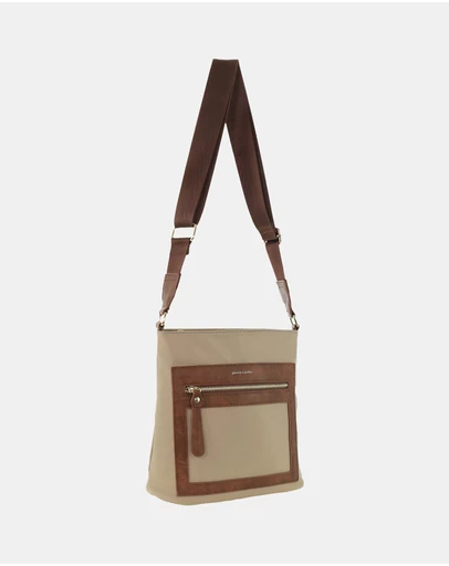 Pierre Cardin - Pierre Cardin RFID Lightweight Nylon Crossbody Bag