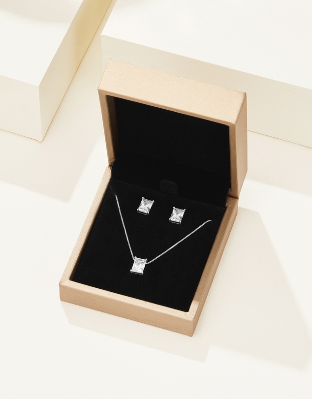 Mestige - Vera Brilliance Set - Silver Plated