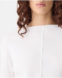 Bassike - Front Seam Rib Long Sleeve T-Shirt