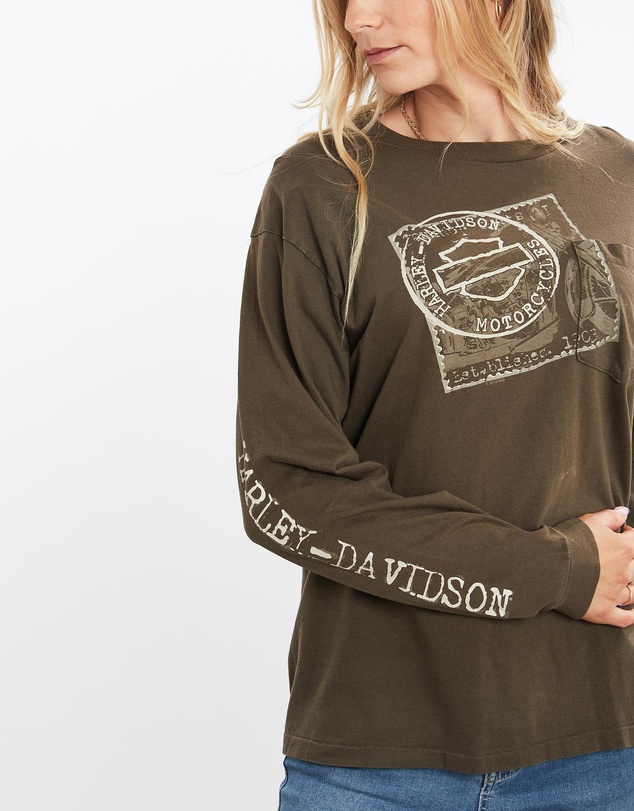 Vintage by The Real Deal - Pre Loved - Vintage Harley Davidson Long Sleeve Tee