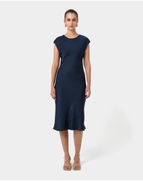 Forcast - Dulce Satin Midi Dress