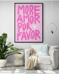 Inka Arthouse - More Amor Pink Art Print