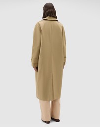 Oroton - Reversible Check Mac Coat
