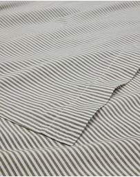 Country Road - Brae Australian Cotton Stripe Queen Flat Sheet