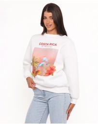 Petal & Pup - Ravello Costa Rica Sweatshirt - White