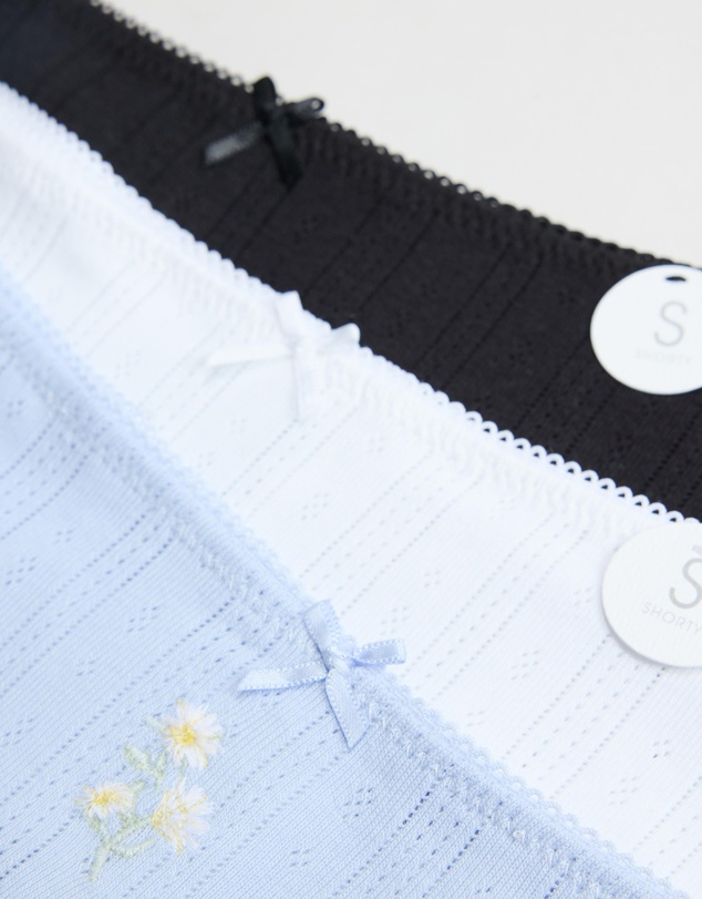 Cotton On Body - 5-Pack Cotton Pointelle Boyshorts