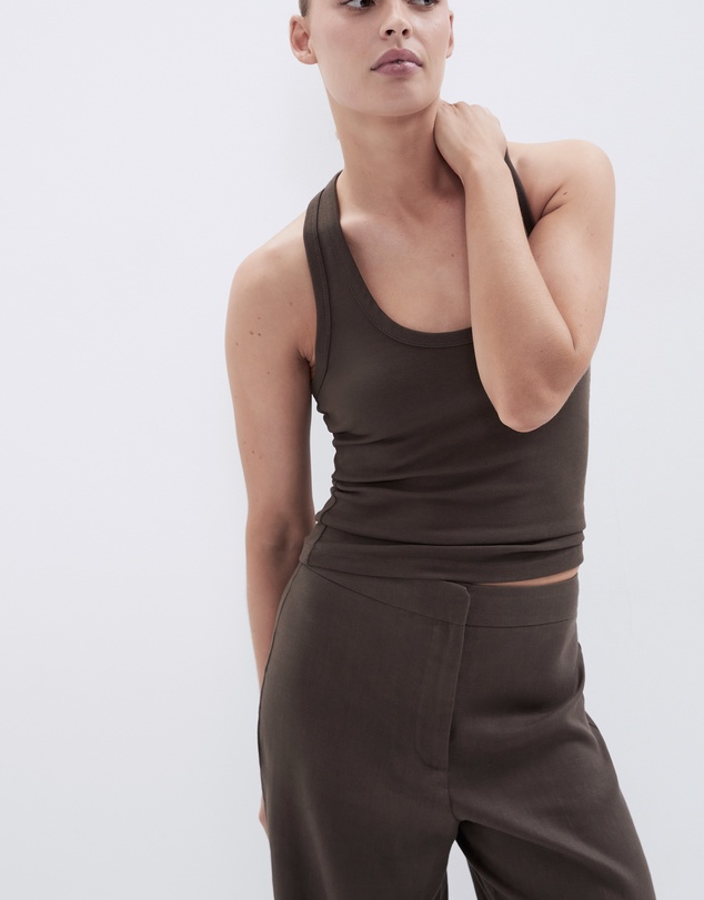 UNISON - Aus Cotton Scoop Neck Tank