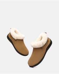 EVERAU - Australian Shepherd Ugg Daley Slipper Cow Suede Upper House Shoes