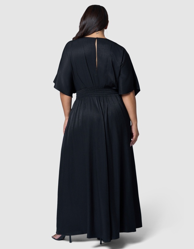 Sunday In The City - Black Noise Maxi Dress