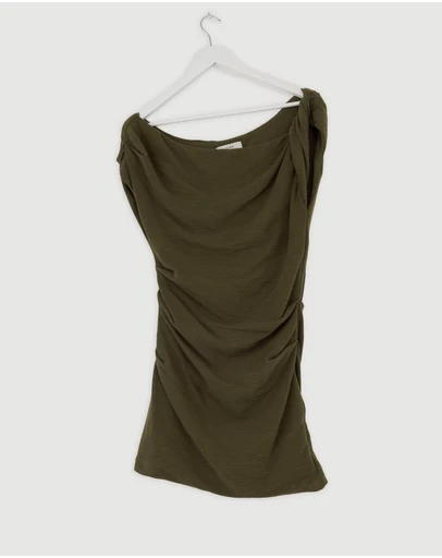 Revibe - Repaired Lover Elias Asymmetric Mini Dress - AU 10