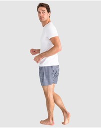 Sant And Abel - Men's Hepburn Gingham Navy Boxer Shorts