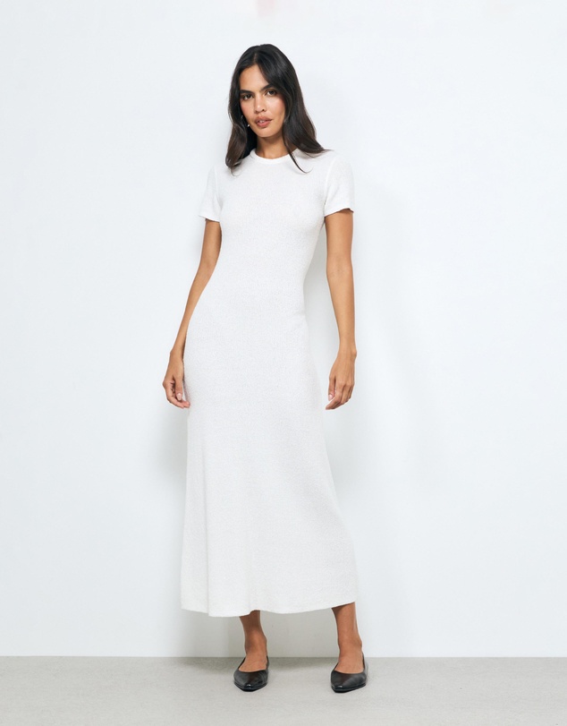 AERE - Vea Textured Knit Maxi Dress