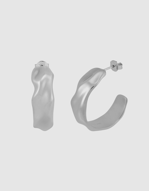 Skagen - Moderne Stak Silver Earring