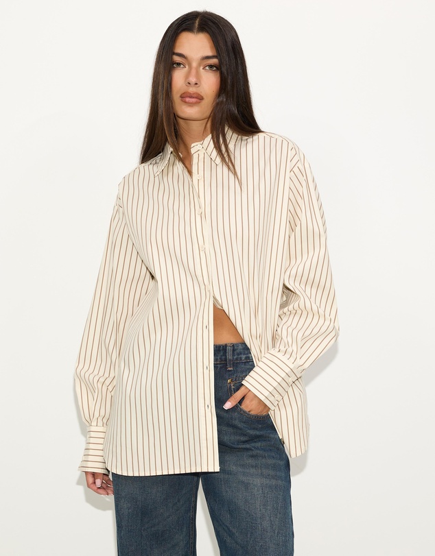 Dazie - Oxford Cotton Oversized Shirt