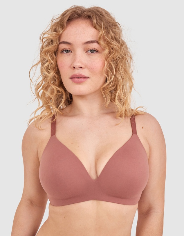 Bras N Things - NKD Lightly Lined Wirefree Bra - Mocha