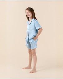 Gingerlilly - Mini Sonia Silky Satin Short PJ Set
