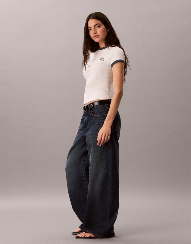 Calvin Klein Jeans - Calvin Klein Logo Slim Ringer Tee