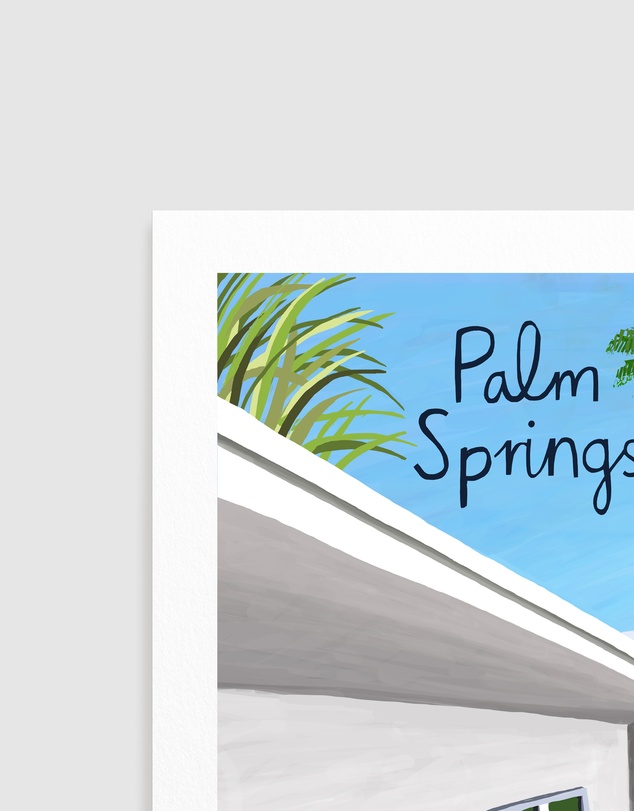 Olive et Oriel - Palm Springs Modern Architecture by Carla Daly Art Print